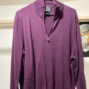 Jos. A. Pima quarter zip sweater